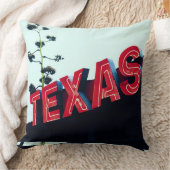 Texas Red Neon Lights Verenigde Staten Kussen (Deken)