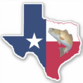 Texas Redfish Red Drum Sticker (Voorkant)