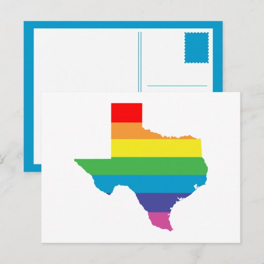 texas regenboog briefkaart (Voorkant / Achterkant)
