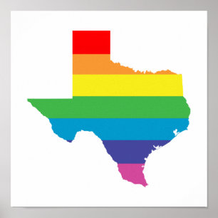 texas regenboog poster