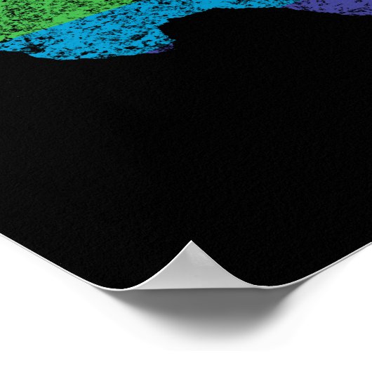 texas regenboog poster (Hoek)