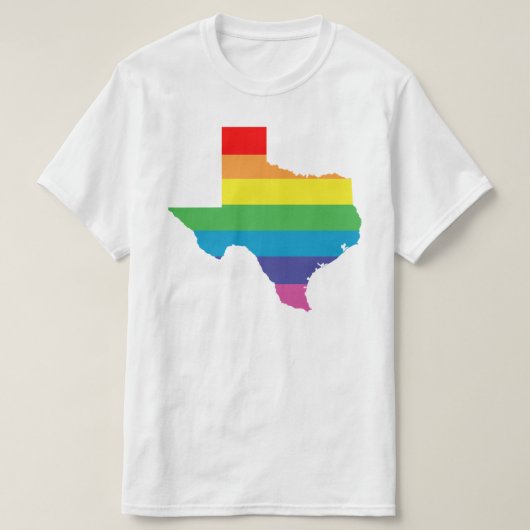 texas regenboog t-shirt (Design voorkant)