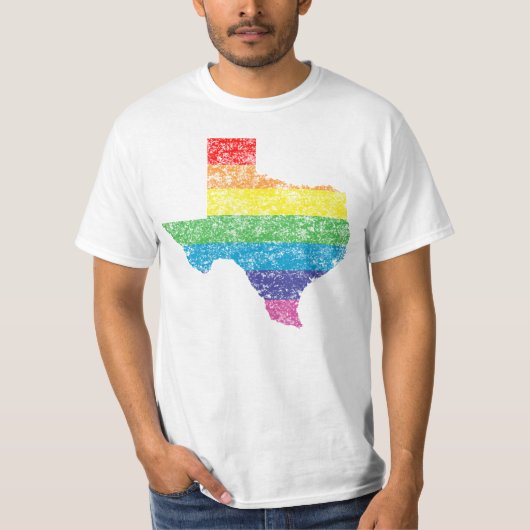 texas regenboog t-shirt (Voorkant)