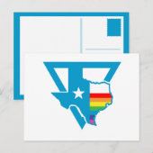 texas regenboogdriehoek briefkaart (Voorkant / Achterkant)
