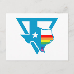 texas regenboogdriehoek briefkaart