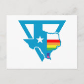 texas regenboogdriehoek briefkaart (Voorkant)