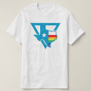 texas regenboogdriehoek t-shirt