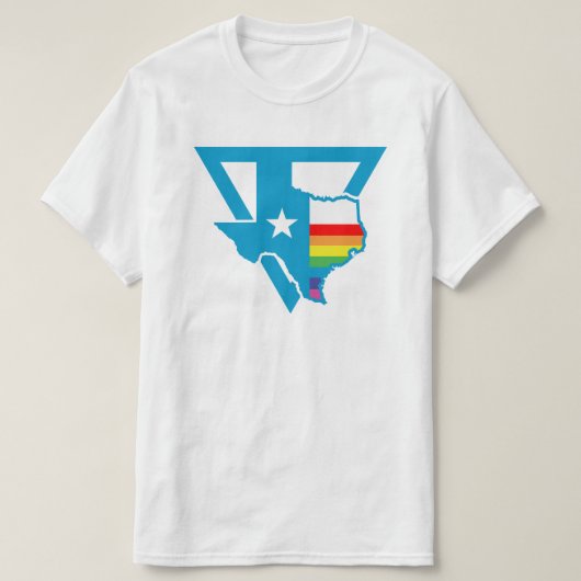 texas regenboogdriehoek t-shirt (Design voorkant)