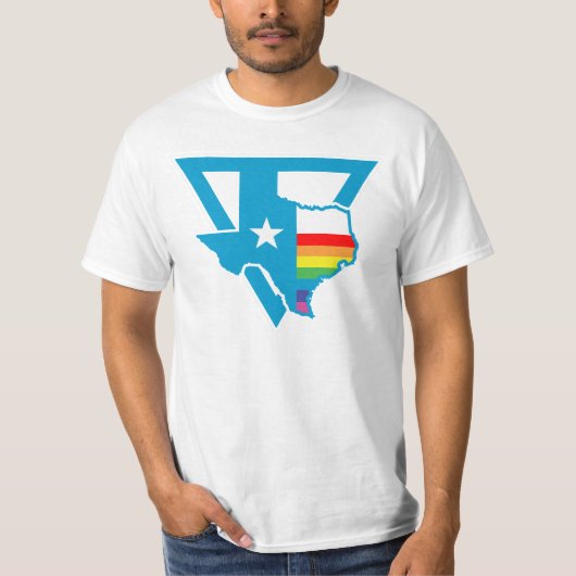 texas regenboogdriehoek t-shirt (Voorkant)