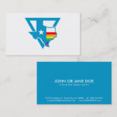 texas regenboogdriehoek visitekaartje (Voorkant / Achterkant)