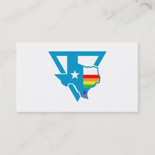 texas regenboogdriehoek visitekaartje (Voorkant)