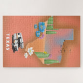 Texas reisposter legpuzzel (Horizontaal)