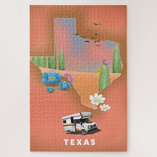 Texas reisposter legpuzzel