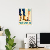 Texas reisposter  poster (Thuiskantoor)