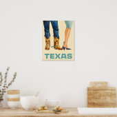 Texas reisposter  poster (Keuken)