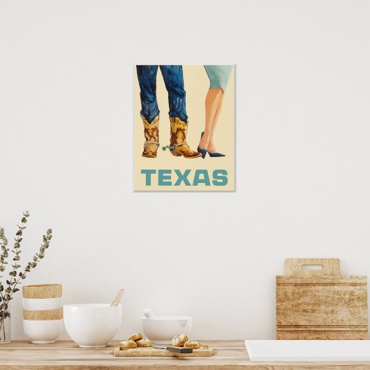 Texas reisposter poster (Keuken)