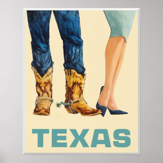 Texas reisposter  poster (Voorkant)