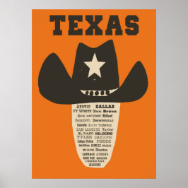 Texas reisposter poster