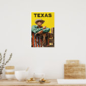 Texas Reisposter Poster (Keuken)
