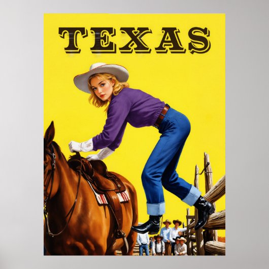Texas Reisposter  Poster (Voorkant)