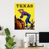 Texas Reisposter  Poster (Thuiskantoor)