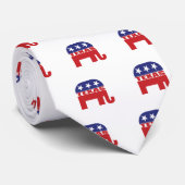 Texas Republican Elephant Stropdas (Opgerold)