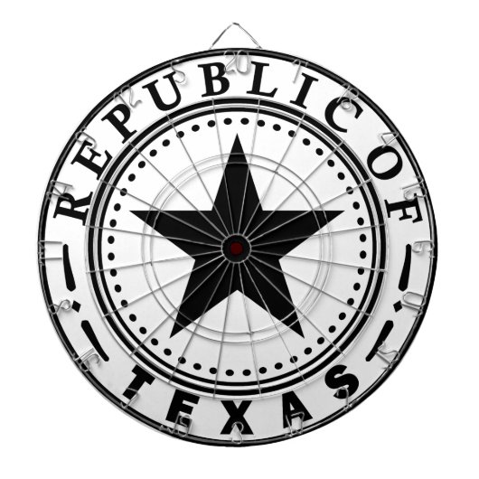 Texas (Republiek Texas Seal) Dartbord (Voorkant)