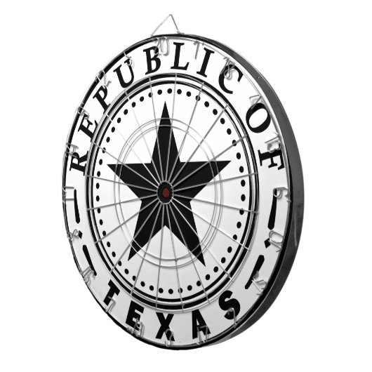 Texas (Republiek Texas Seal) Dartbord (Voorkant Rechts)