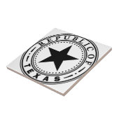 Texas (Republiek Texas Seal) Tegeltje (Zijkant)