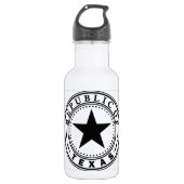 Texas (Republiek Texas Seal) Waterfles (Voorkant)