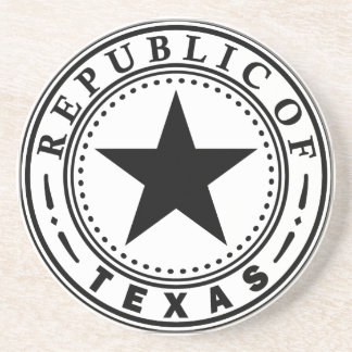 Texas (Republiek Texas Seal) Zandsteen Onderzetter