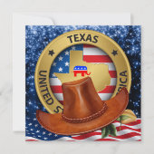 Texas Republikeinse Patriottische Uitnodiging - sr (Voorkant)