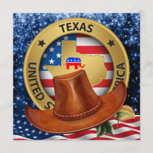 Texas Republikeinse Patriottische Uitnodiging - sr