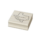 Texas retouradres bedrijf rubberstempel (Stempel)