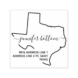 Texas retouradres zakelijk logo eenvoudig  zelfinktende stempel