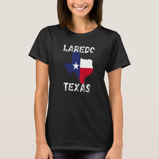 Texas Retro Laredo Texas Souvenirs T-shirt (Voorkant)
