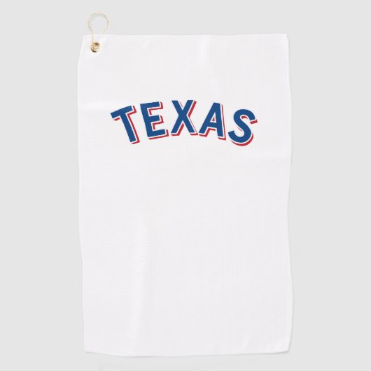 Texas Retro Lone Star USA Golfhanddoek (Voorkant)