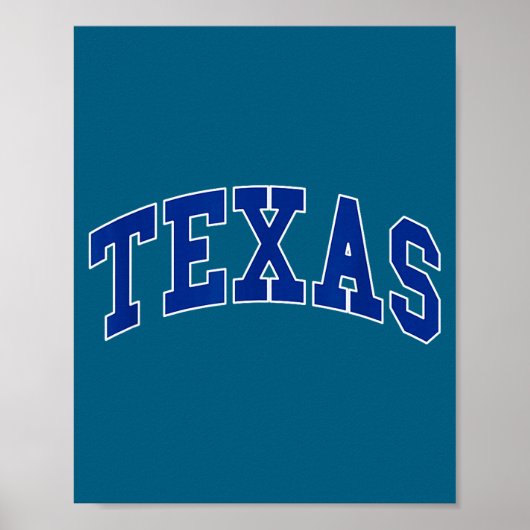 Texas - retro ontwerp - klassiek poster (Voorkant)