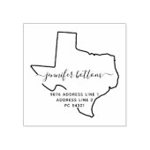Texas Return Address Business Rubberstempel (Afrduk)