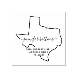 Texas Return Address Business Rubberstempel