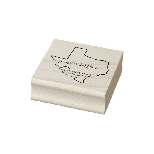 Texas Return Address Business Rubberstempel (Stempel)