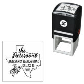 Texas Return Address Stamp Self-Inking Zelfinktende Stempel (In situ)
