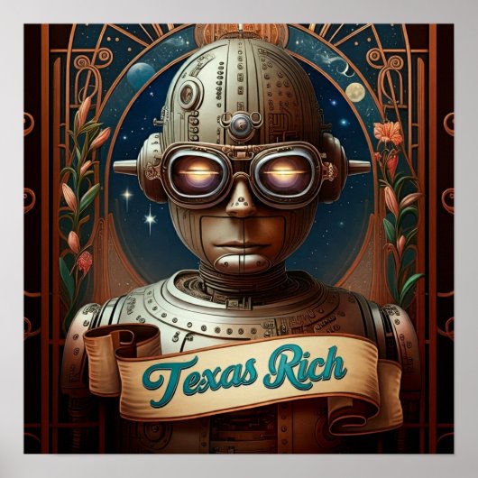 Texas Rich - Steampunk Visionary Poster (Voorkant)