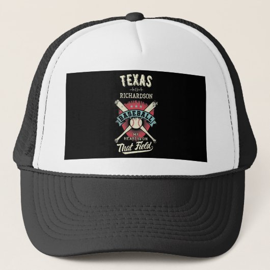 Texas Richardson Baseball Trucker Pet (Voorkant)