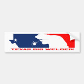 Texas Rig Welder 11x3 Bumpersticker (Voorkant)