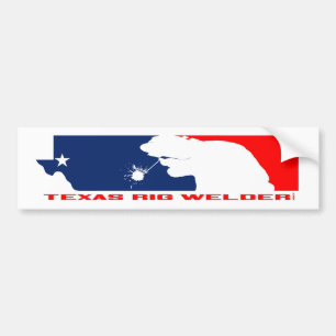 Texas Rig Welder 11x3 Bumpersticker