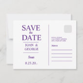 Texas, rit met pick-up truck bij zonsondergang, save the date (Achterkant)