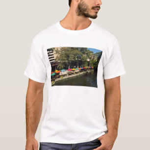 Texas, Riverwalk, dineren aan de rand van de rivie T-shirt