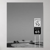 Texas Road Sign Poster (Voorkant)