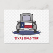 Texas Road Trip State Flag Truck Briefkaart (Voorkant)